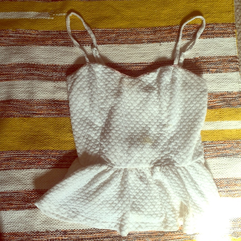 White ally cute top
